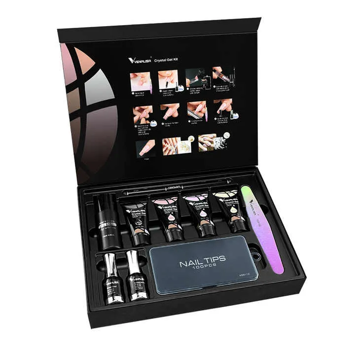مجموعة فيناليزا الكاملة للأظافر، جل لتمديد الأظافر شبه الدائمة - Venalisa Nails Complete Kit Gel for Extension Semi Permanent Poly Nail Gel