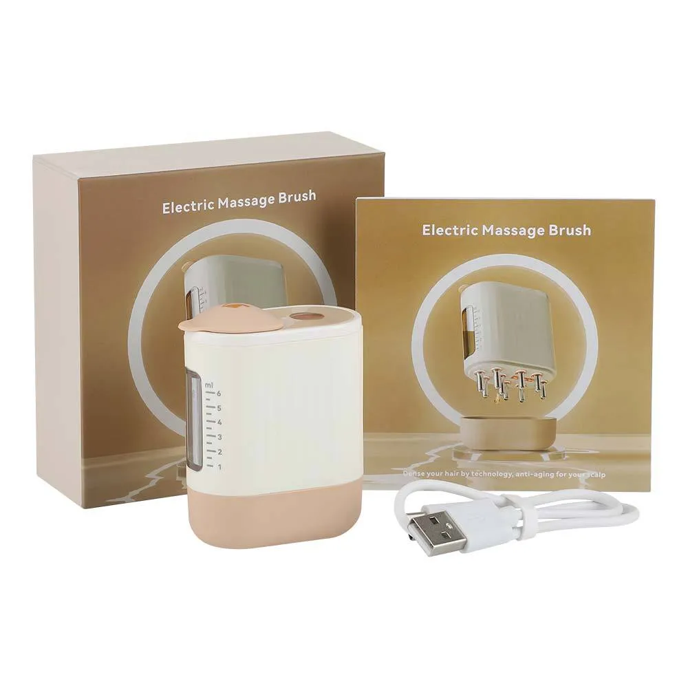 2 in 1 Electric Hair Scalp Massager for Hair Growth - USB Rechargeable