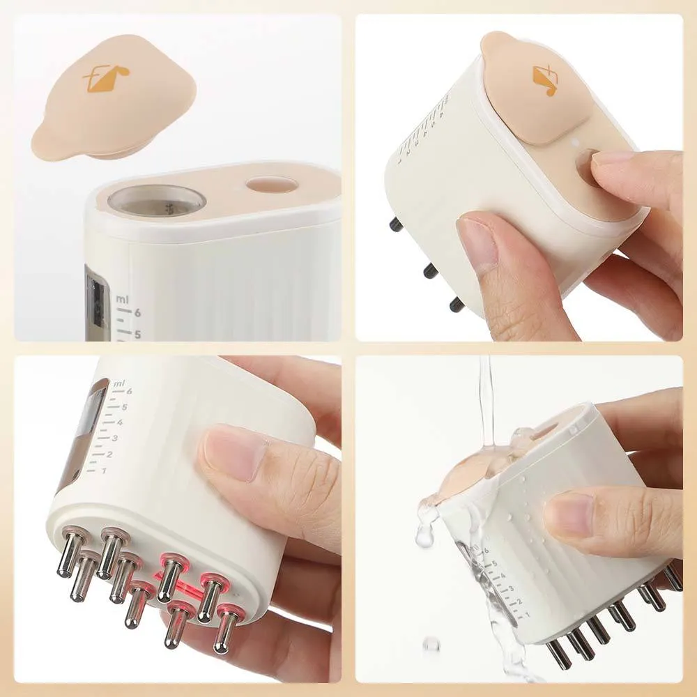 2 in 1 Electric Hair Scalp Massager for Hair Growth - USB Rechargeable