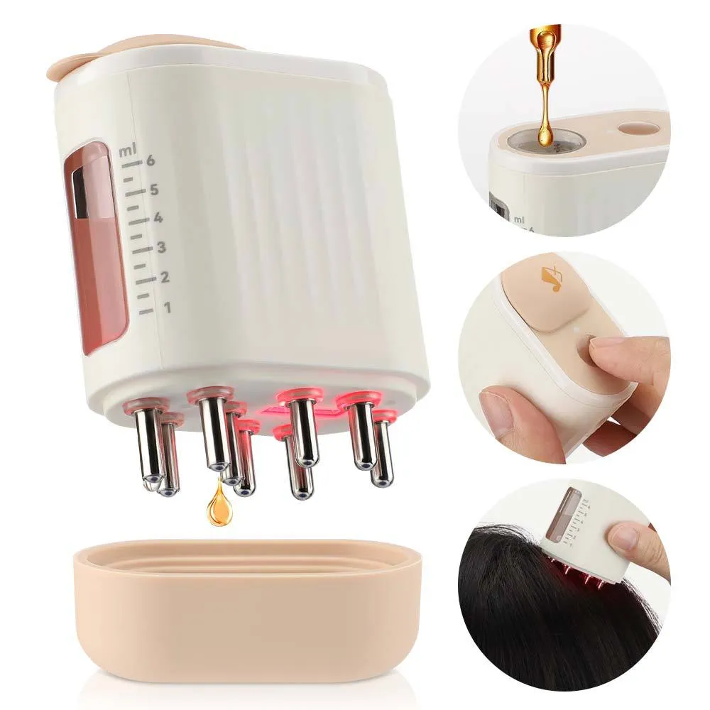 2 in 1 Electric Hair Scalp Massager for Hair Growth - USB Rechargeable