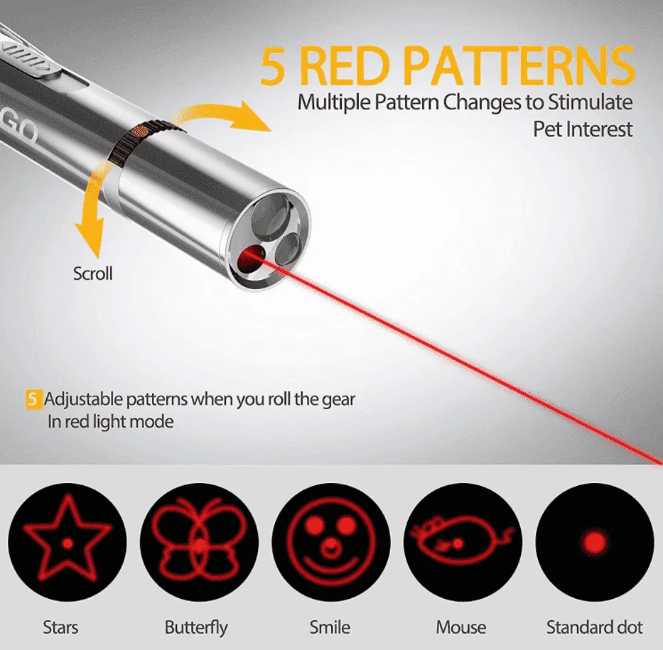 3 in 1 Laser / UV Light / LED Light USB Charge