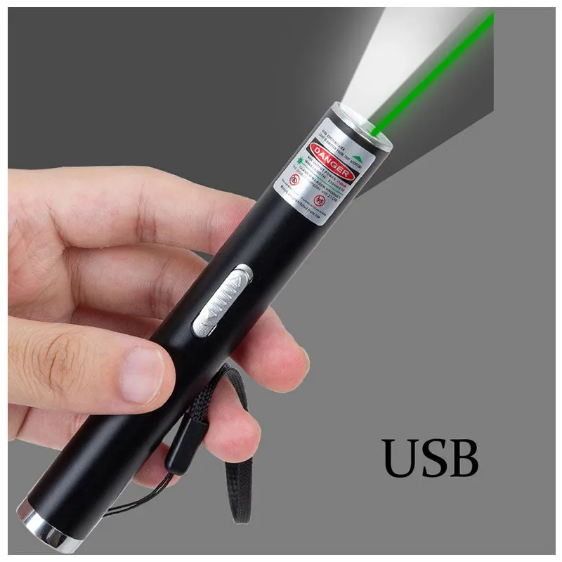 5Mw 532Nm Green Dot Mini Laser Usb   Led Torch Fa-701L