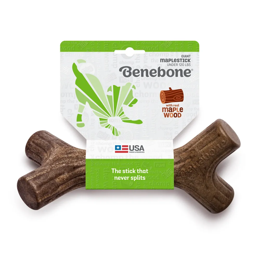 Benebone Bacon Flavored Stick Chew Toy for Dogs