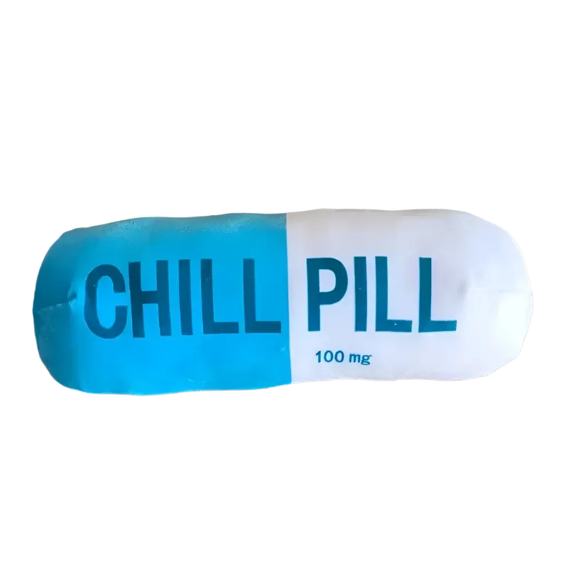 CHILL PILL PLUSH TOY – 100mg OF PURE FUN!