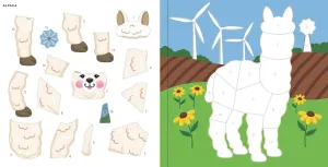 Color-By-Sticker Book || Farm Animals