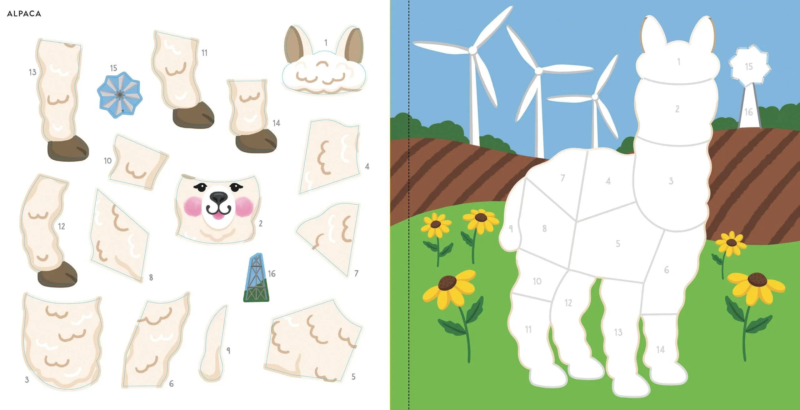 Color-By-Sticker Book || Farm Animals