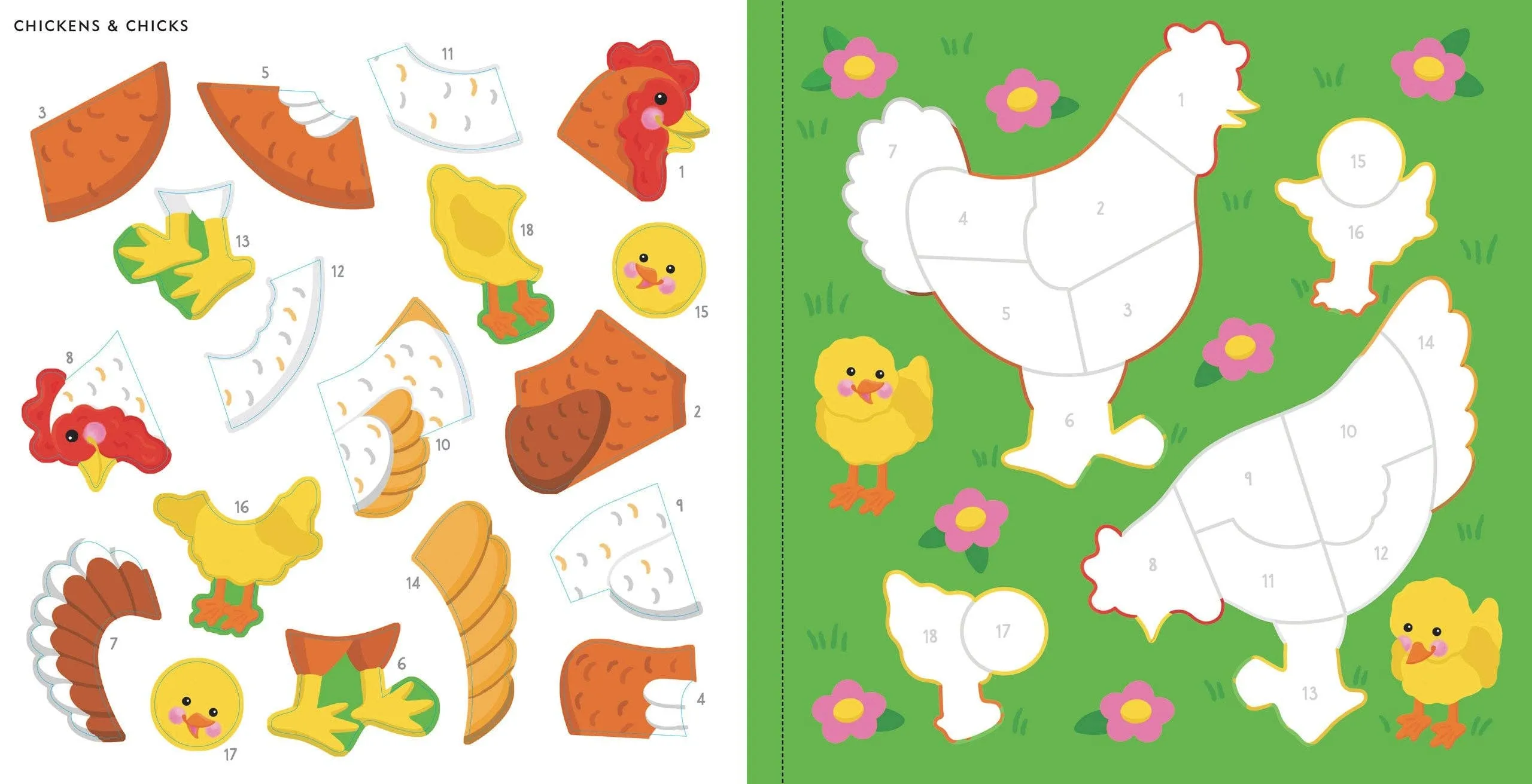 Color-By-Sticker Book || Farm Animals