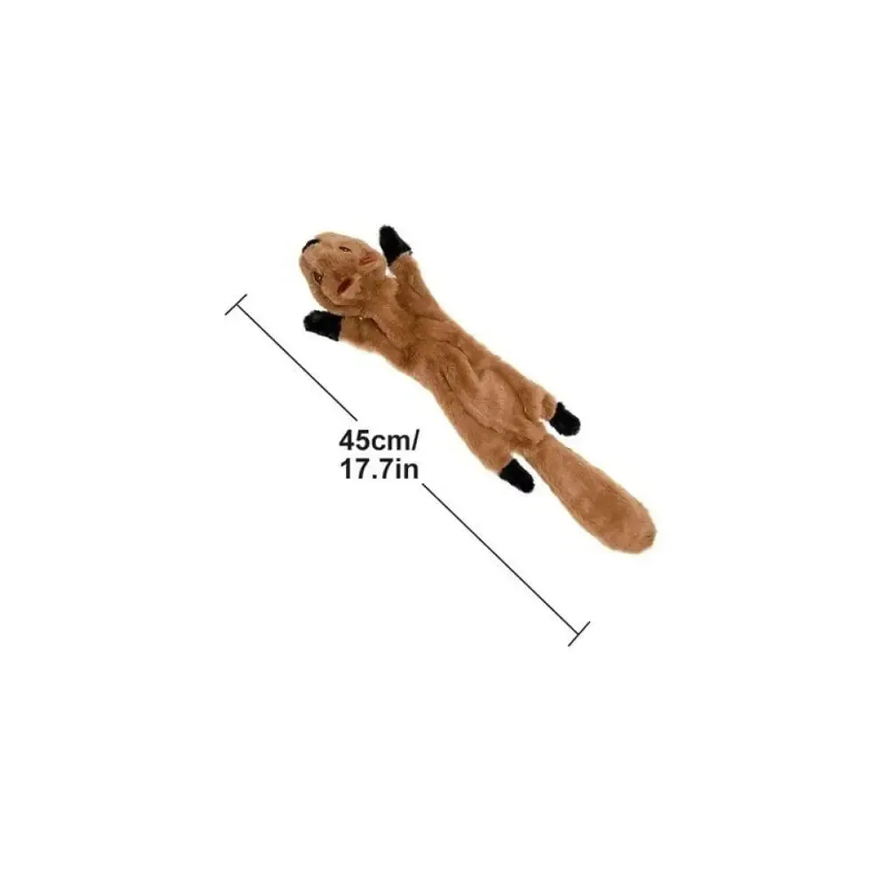Durable Washable Unstuffed Squeaky Dog Plush Toy for Medium Large Dog