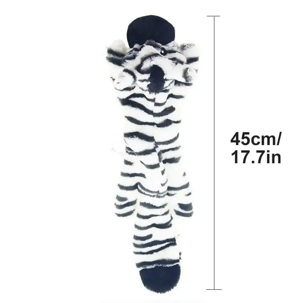 Durable Washable Unstuffed Squeaky Dog Plush Toy for Medium Large Dog
