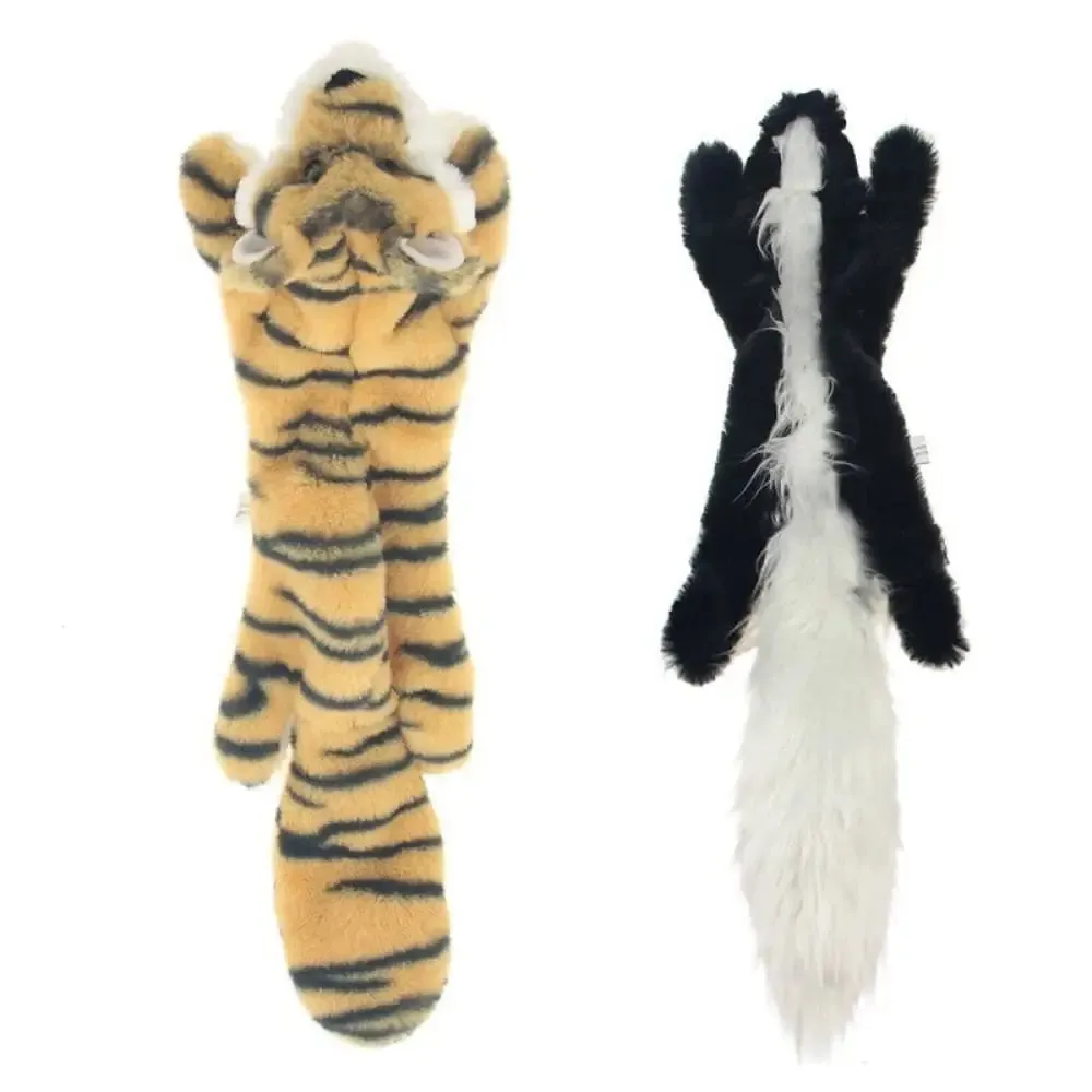 Durable Washable Unstuffed Squeaky Dog Plush Toy for Medium Large Dog