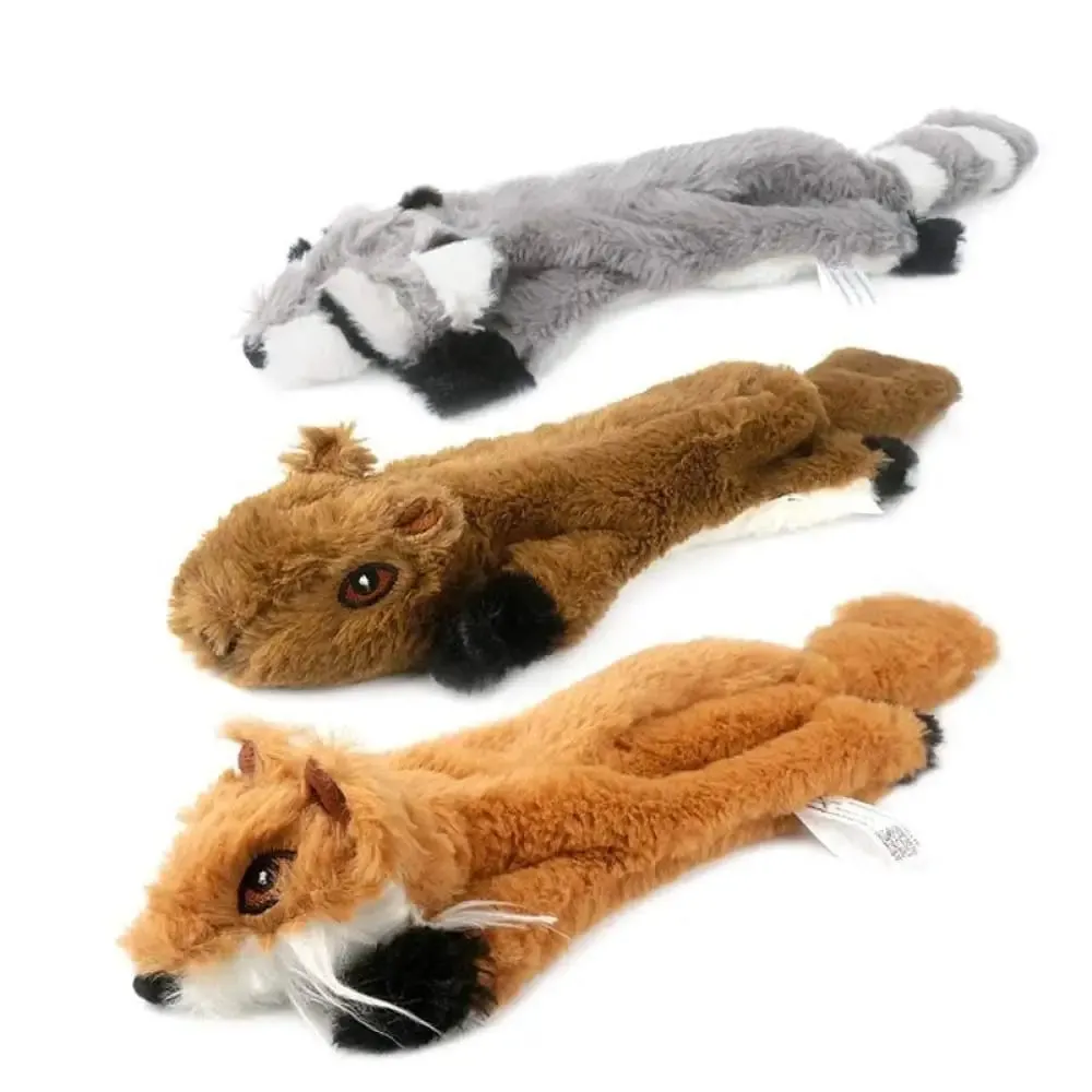 Durable Washable Unstuffed Squeaky Dog Plush Toy for Medium Large Dog