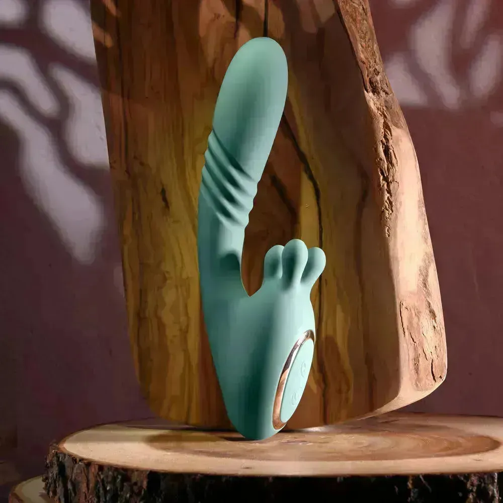 Evolved THRUST INTO ECSTASY -  21 cm USB Rechargeable Thrusting & Rotating Vibrator