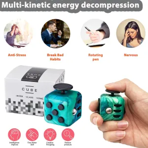 Green Fidget Cube Fidget Toy ADHD Stress Anxiety