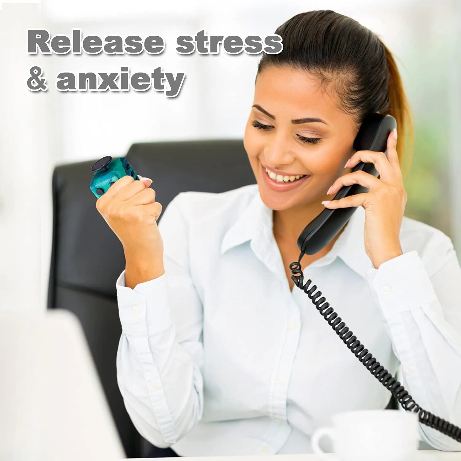 Green Fidget Cube Fidget Toy ADHD Stress Anxiety