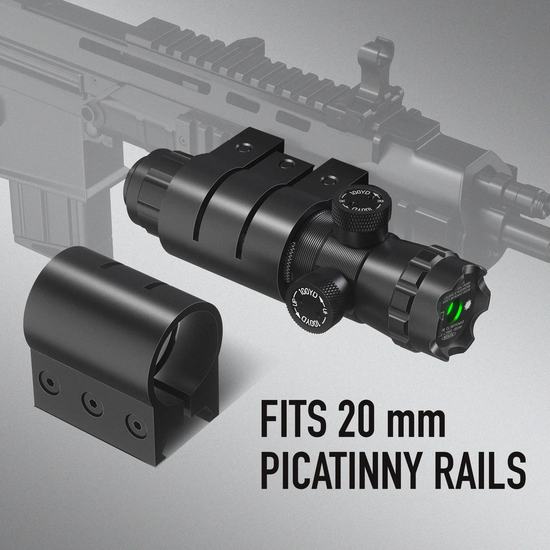 Green Laser Sight with Adjustable Mount
