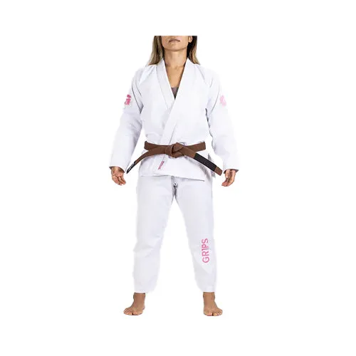 Grips BJJ GI Leo Cor Woman White
