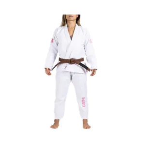 Grips BJJ GI Leo Cor Woman White