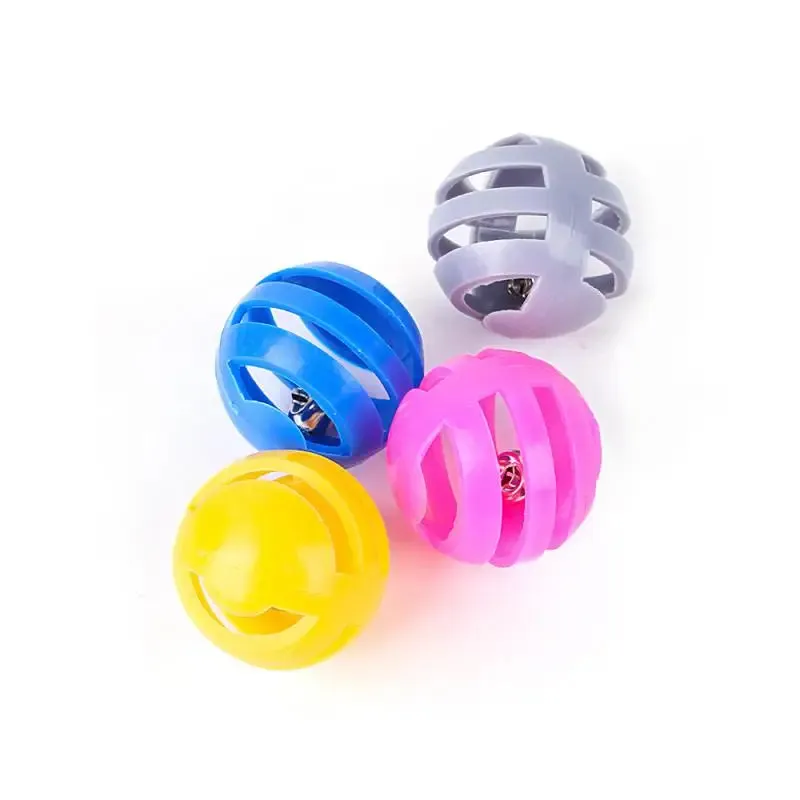 Interactive Cat Teaser Wand with Colorful Pom Poms and Bell