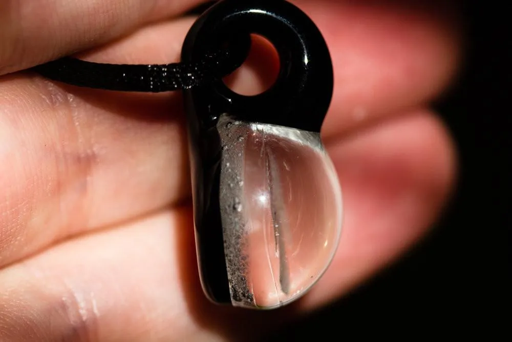 Lizard Hologram Pendant with Infused Cremation Ash