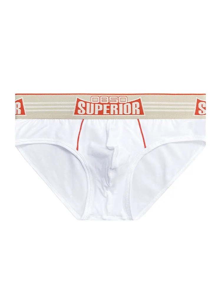 Mens Elasticated Waistband Low-rise Pouch Briefs