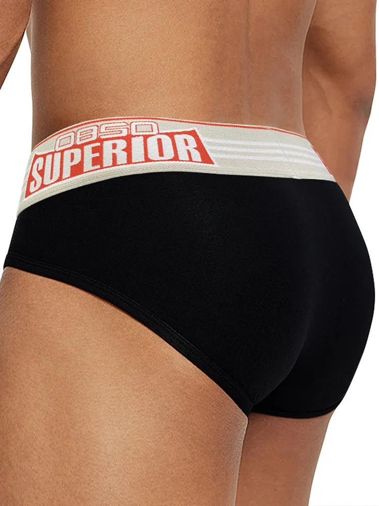 Mens Elasticated Waistband Low-rise Pouch Briefs