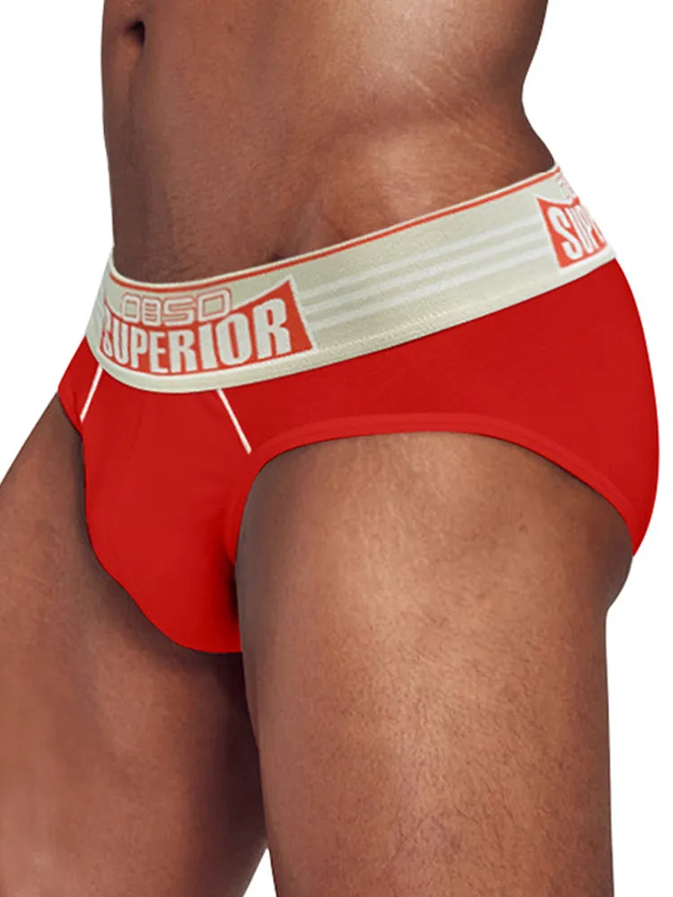 Mens Elasticated Waistband Low-rise Pouch Briefs