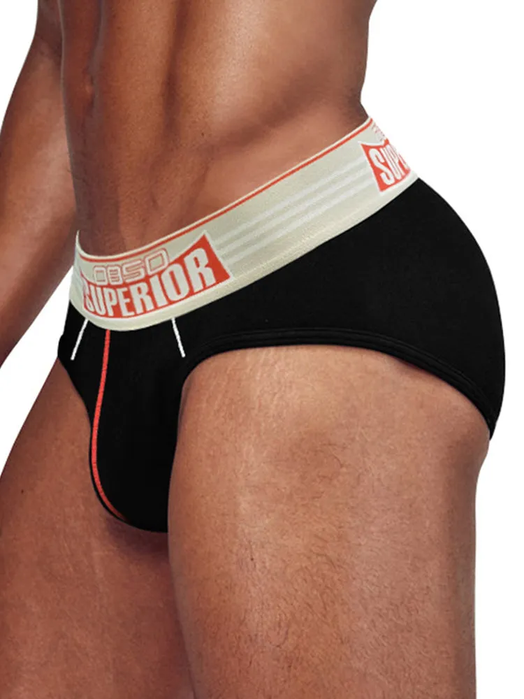 Mens Elasticated Waistband Low-rise Pouch Briefs
