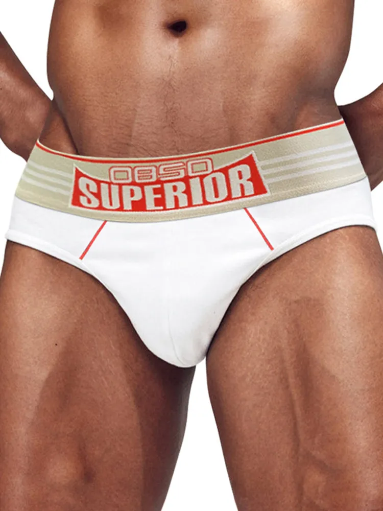 Mens Elasticated Waistband Low-rise Pouch Briefs