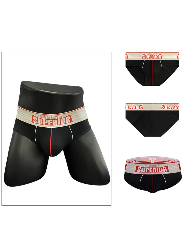 Mens Elasticated Waistband Low-rise Pouch Briefs