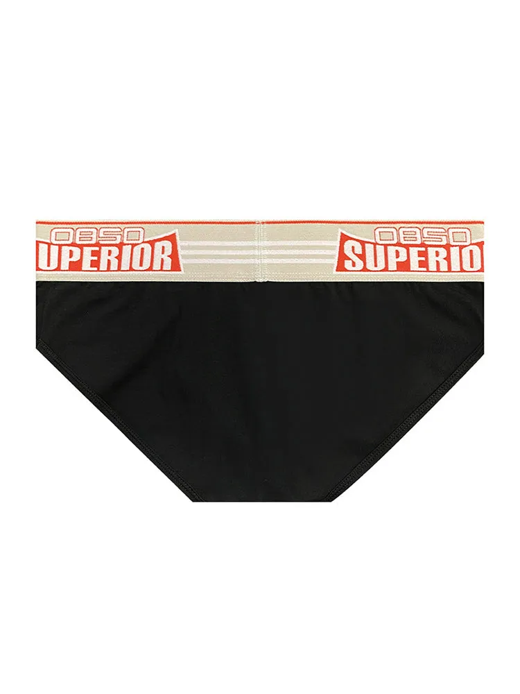Mens Elasticated Waistband Low-rise Pouch Briefs