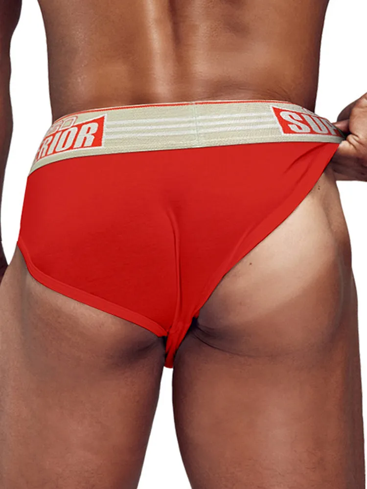 Mens Elasticated Waistband Low-rise Pouch Briefs