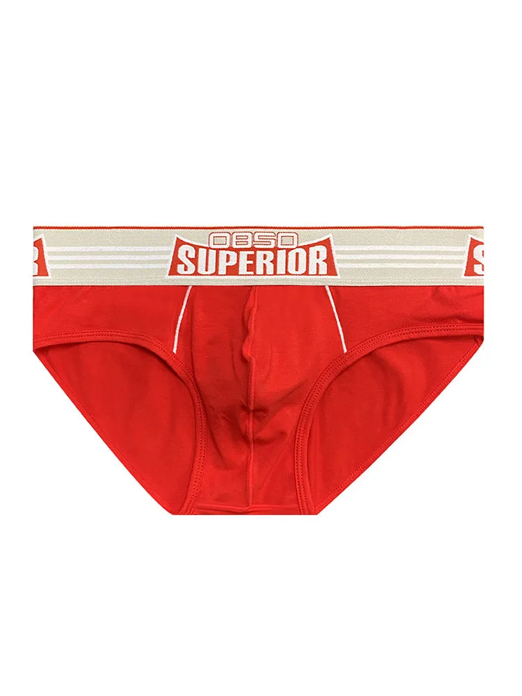 Mens Elasticated Waistband Low-rise Pouch Briefs