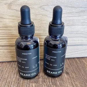 Preston Argan Oil Infused Beard Oil Amber