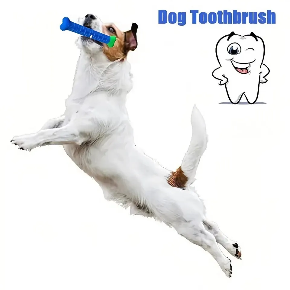 Silicone Bone Dog Molar Stick: Bite-Resistant Tooth Cleaning Toy