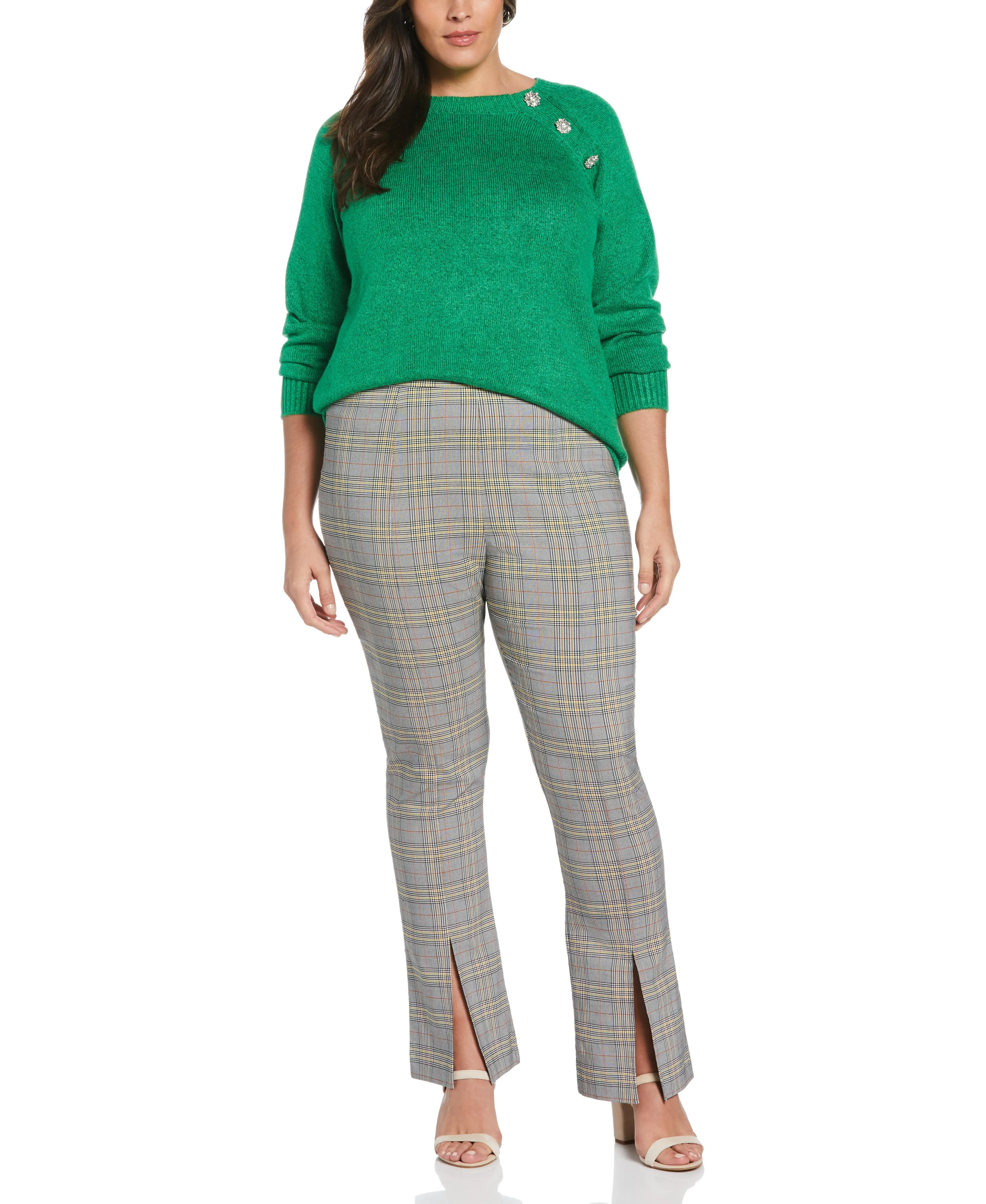 Slit Front Pull-On Pant