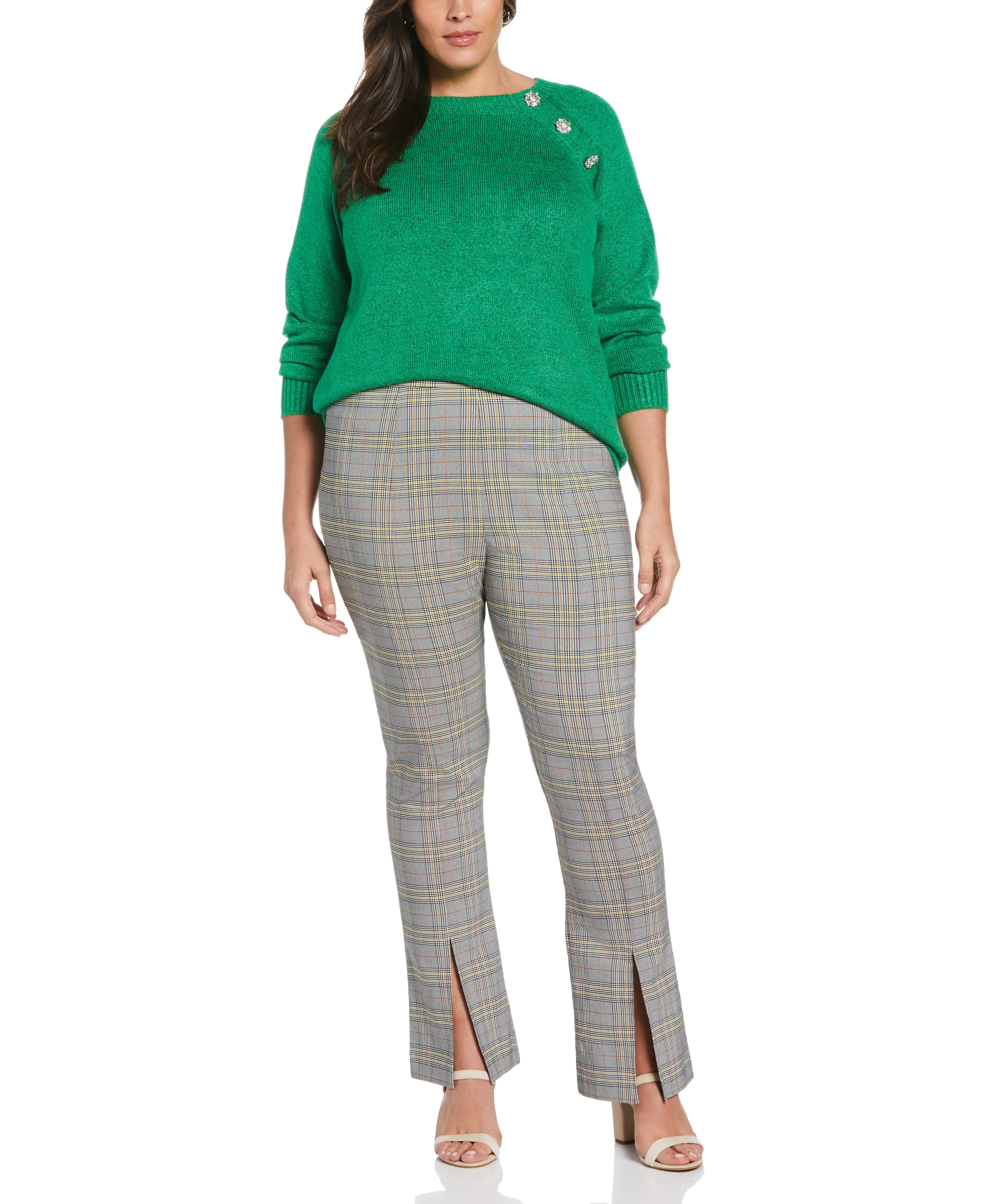 Slit Front Pull-On Pant