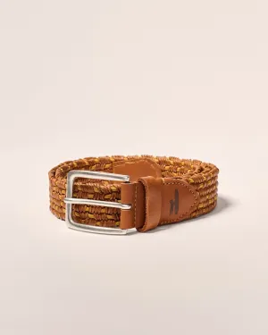 Tessuto Stretch Leather Belt