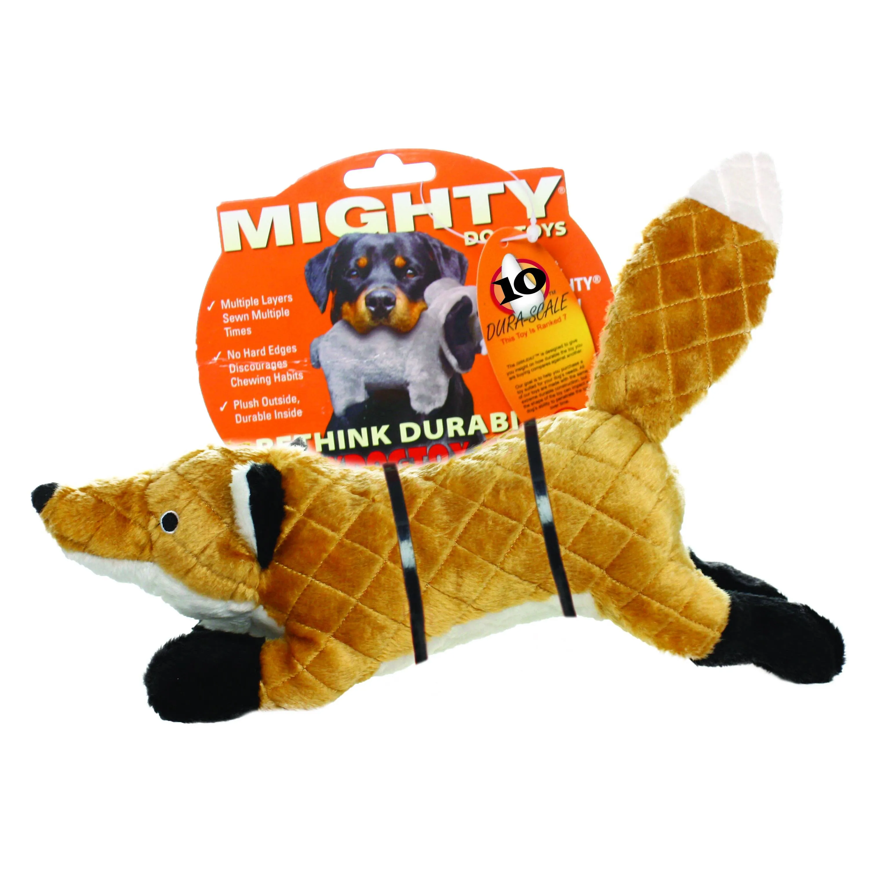 Tuffy Dog Toys - VIP Products - Mighty Massive Nature Fox, Durable, Plush Dog Toy