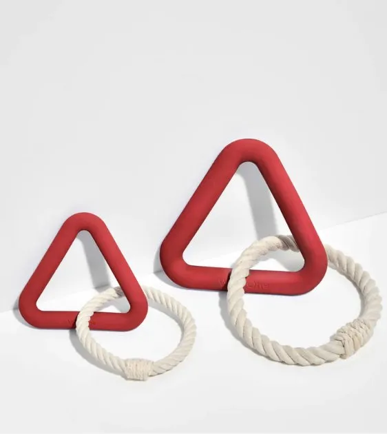 Wild One Triangle Tug Dog Chew Toy (Strawberry)